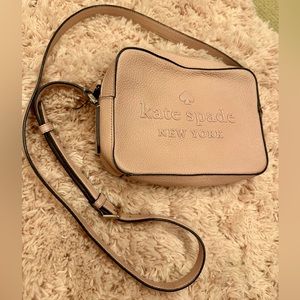 ♠️ kate spade baby pink logo camera bag style cross body